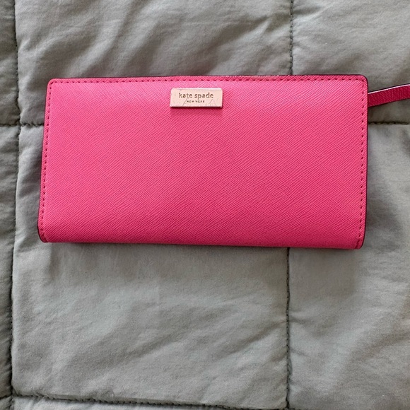 kate spade Handbags - Kate Spade Vibrant Pink Wallet
